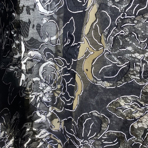 EUC Elementz Formal Sheer Button Down Top, X-LARGE - Picture 6 of 9